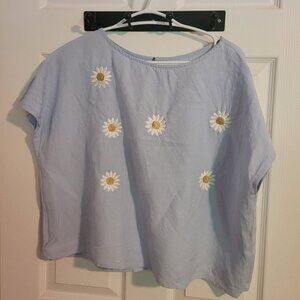 Noémiah cropped daisy top